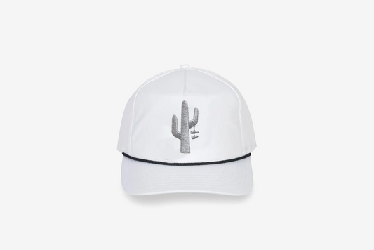 Manor x Eastside Golf "Hang Time" Vintage Rope Snapback - Bright White
