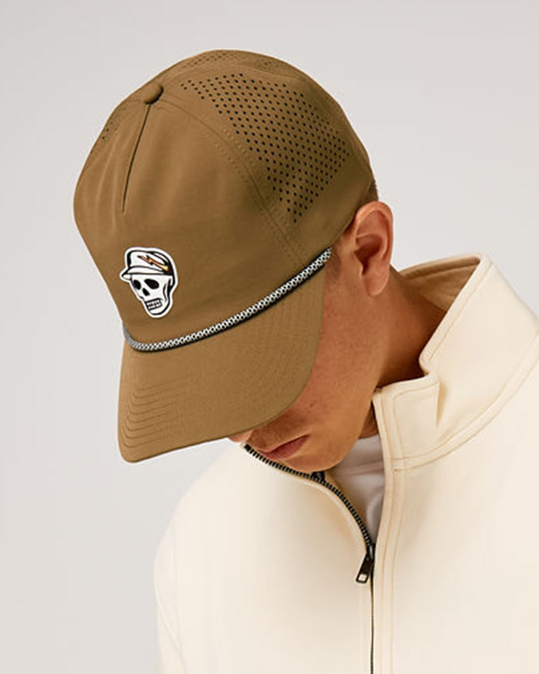 Devereux Golf "Skull Caddie Performance Rope Hat" - Brindle