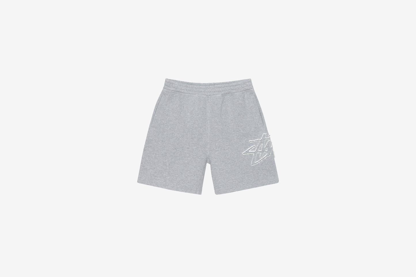 Stussy Fleece Short Tonal Applique M Grey Heather Cheap Witzenberg Jordan Outlet