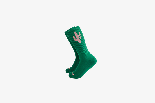 Manor "Hang Time Sock" - Emerald / Pink