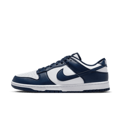 Nike "Dunk Low Retro" M - White / Midnight Navy