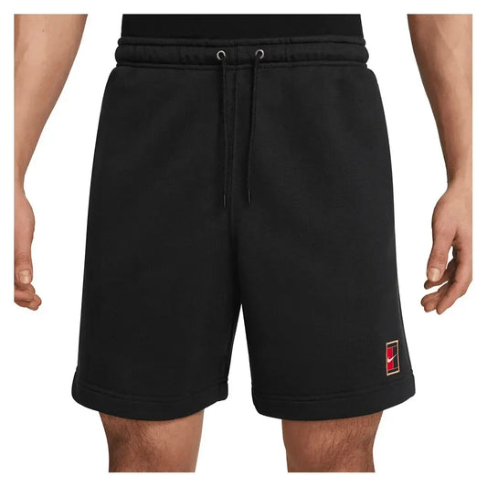 Nike "Dri-FIT Fleece Tennis Shorts" Mens - Black