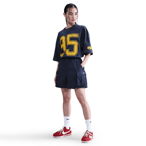 Nike "Mid Rise Loose 5" Cargo Shorts" W - Midnight Navy / Sail