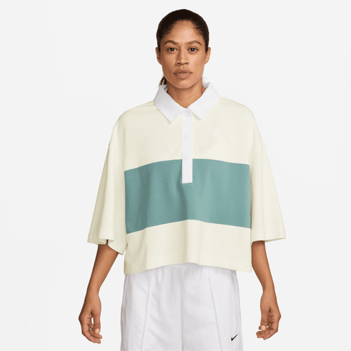 Nike "Oversize Short-Sleeve Polo" W - Sail / Cannon / White