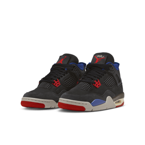 Air Jordan "4 Retro" GS - Black / Fire Red / Deep Royal Blue