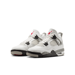 Air Jordan "4 Retro" GS - Summit White / Fire Red / Black