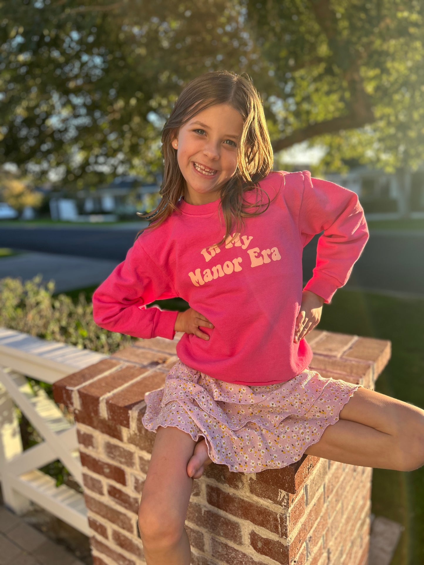 Manor "'In My Manor Era Crewneck" K - Pink