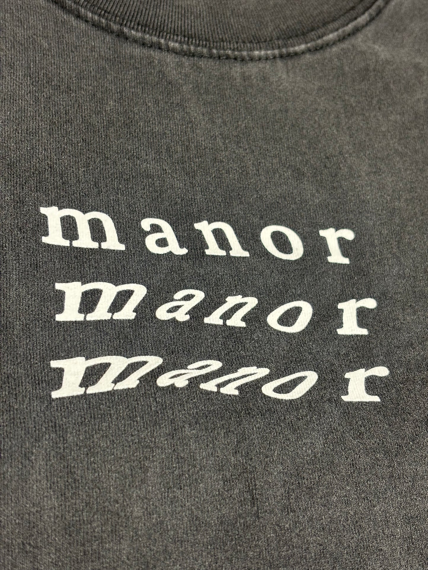 Manor "Warped" T-Shirt M - Charcoal