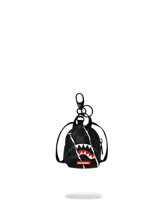 Sprayground "Shark Slash Backpack" Keychain - Black