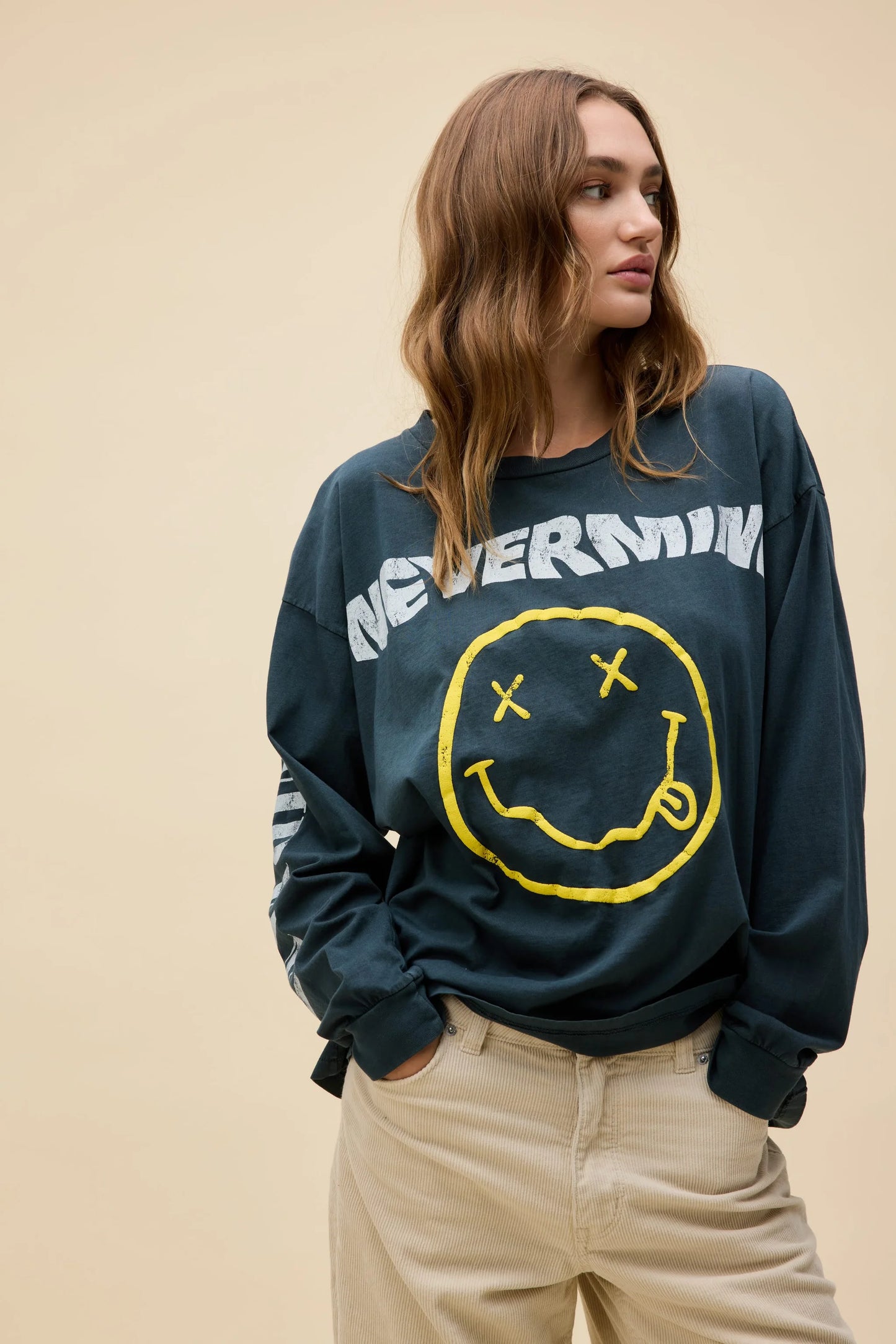 Daydreamer "Nirvana Nevermind Smiley" LS W - Black