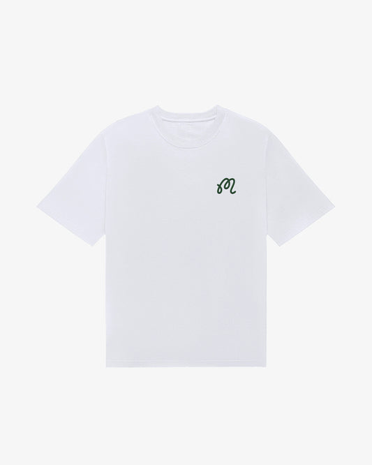 Malbon "Bermuda Playa Tee" Mens - Bright White