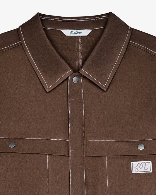 Malbon "Station Shirt" Mens - Carafe