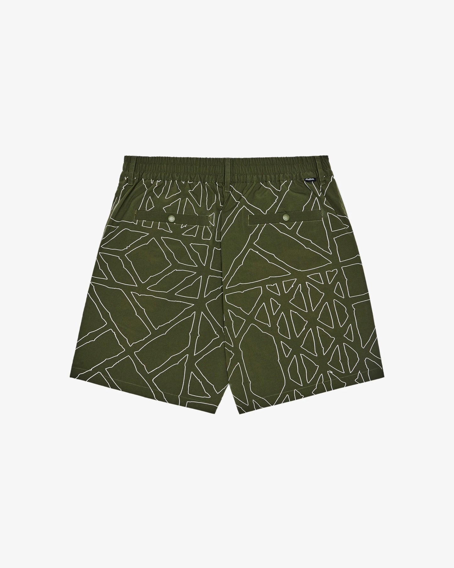 Malbon "Mesh Basket Pocket Short" Mens - Olivine