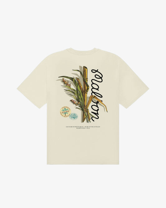 Malbon "Bermuda Origin Tee" Mens - Cream