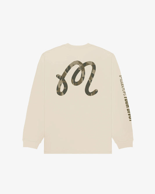 Malbon "Gorse Tour Divot Camo L/S Tee" Mens - Clay