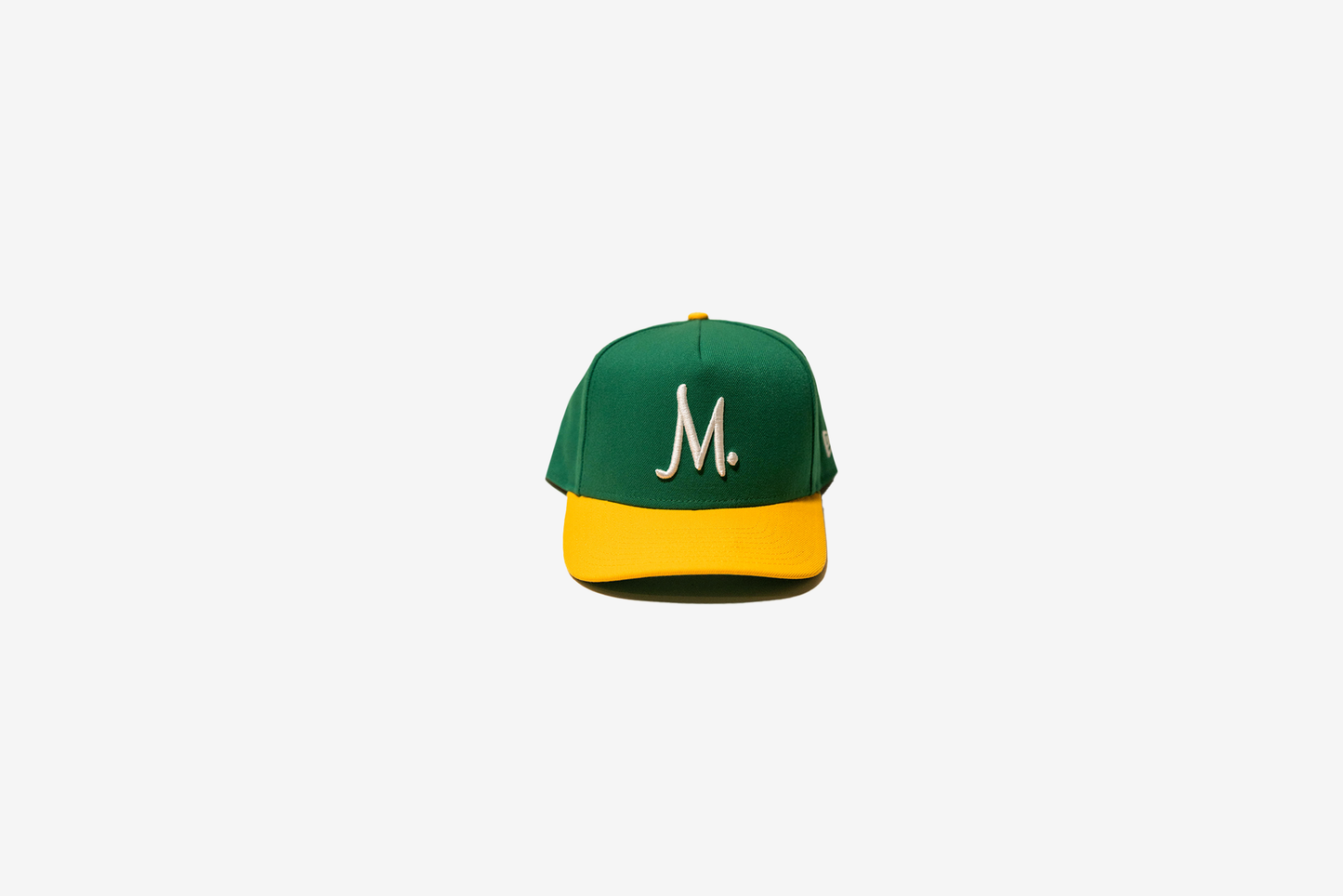 Manor x New Era "M" 9FIFTY A-Frame Snapback - Kelly Green / Yellow / White