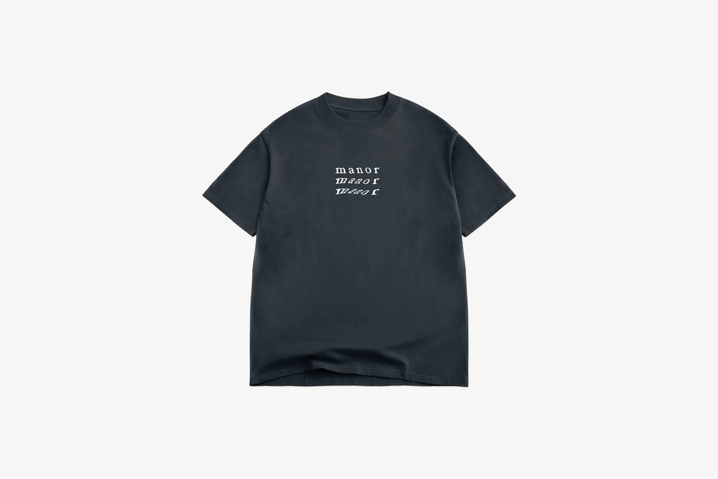 Manor "Warped" T-Shirt M - Charcoal