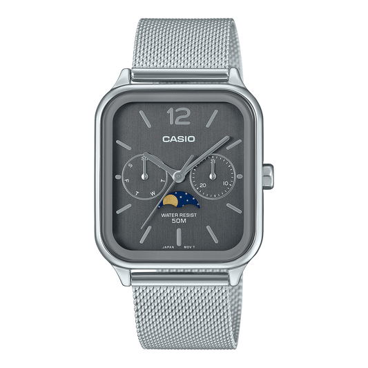 Casio "MTPM305MC-8A" Watch -Silver