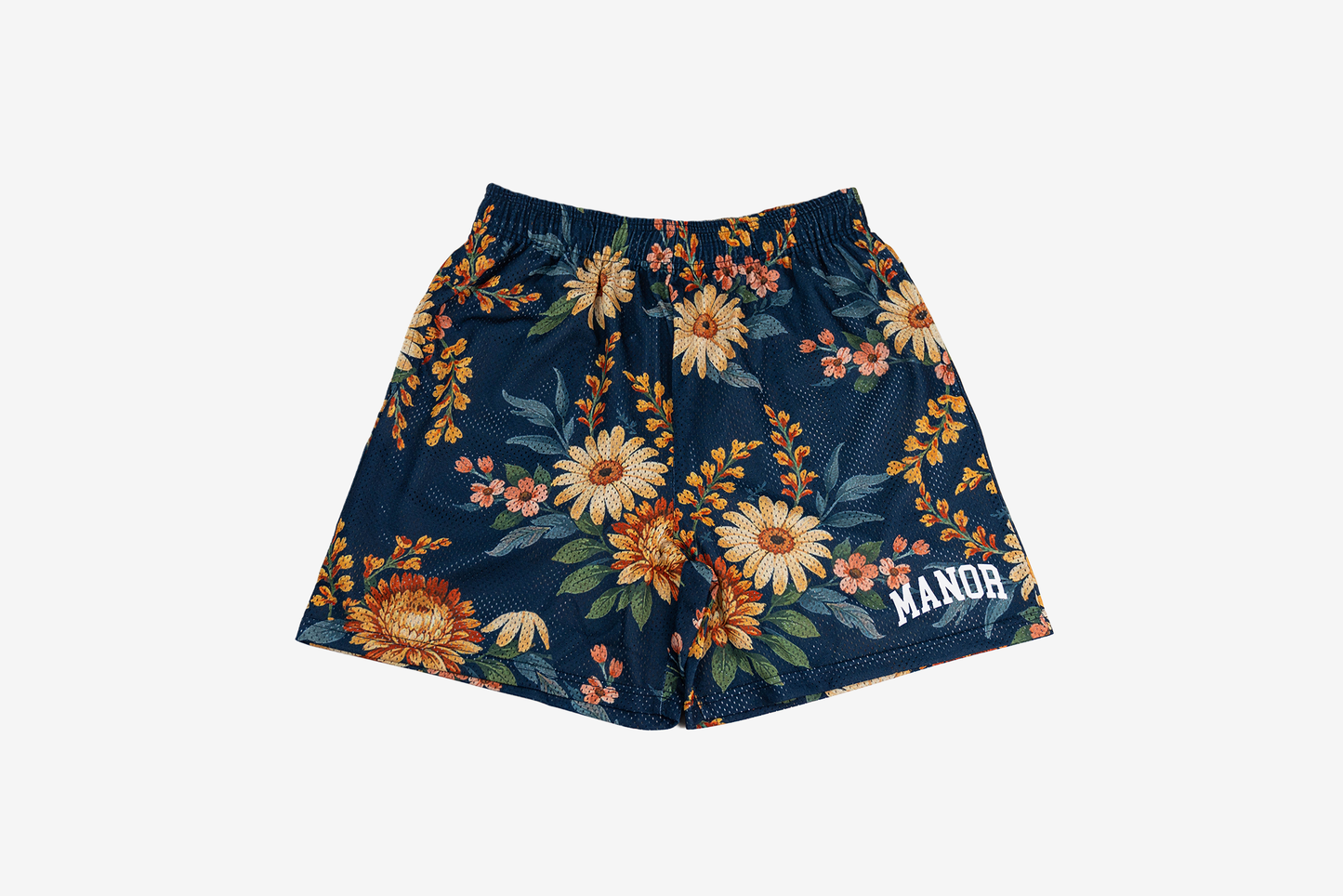 Manor "Flower Mesh Short " Mens - Navy / Multi Floral