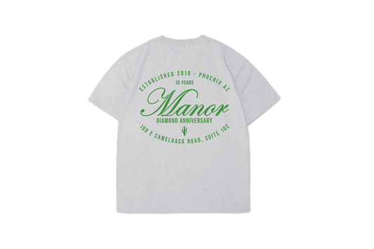 Manor "Diamond Anniversary T-Shirt" Mens - Heather Grey