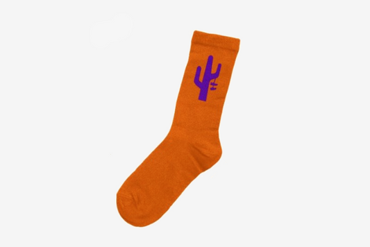 Manor "Hang Time Sock" -  Orange / Purple