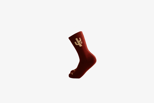 Manor "Hang Time Sock" - Merlot / Cream