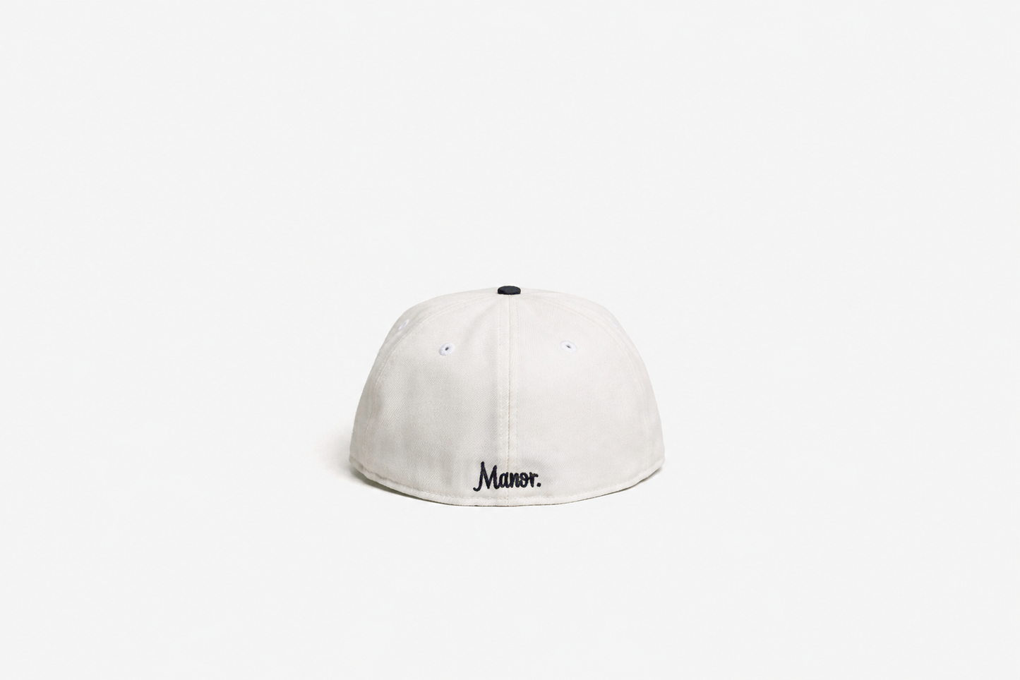 Manor x New Era "Upside Down Hang Time" 59FIFTY Fitted - Cream / Navy *