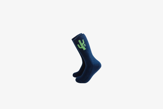 Manor "Hang Time Sock" - Navy / Volt