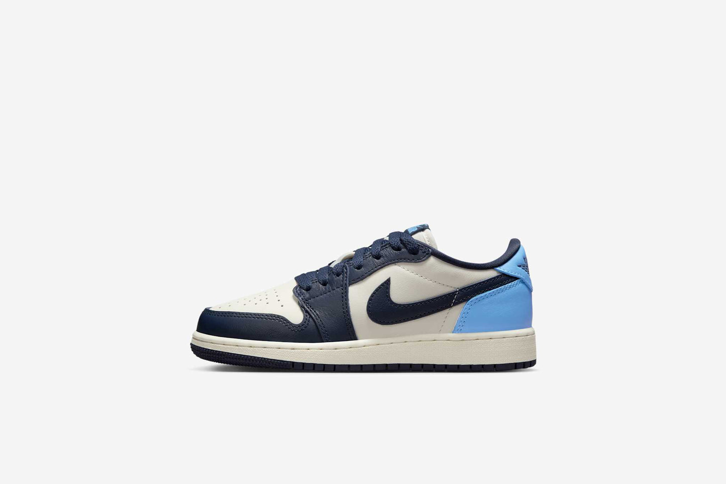 Air Jordan "1 Retro Low OG" GS - Obsidian / University Blue / Sail