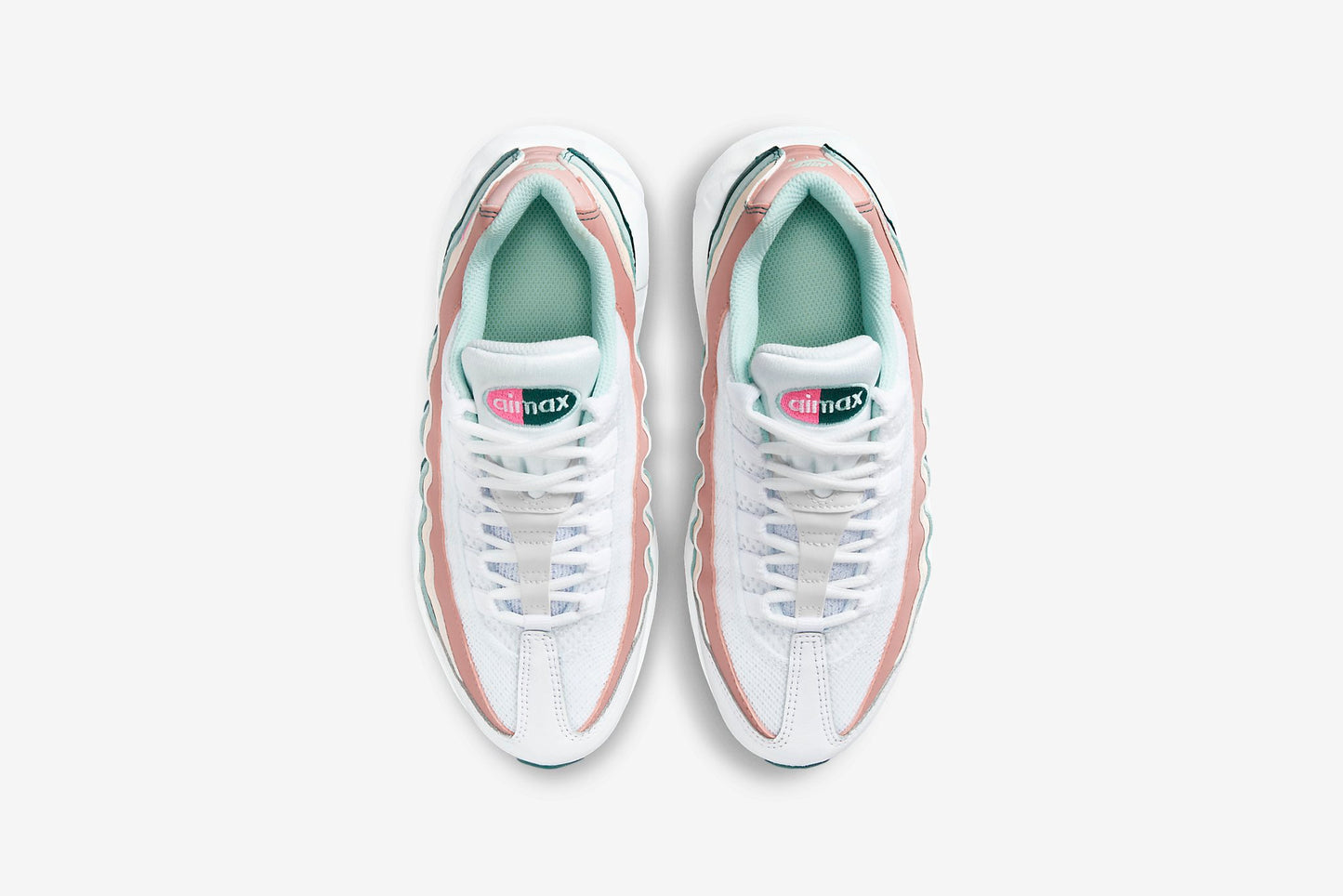 Nike "Air Max 95 Recraft" GS - White / Pink-Geode Teal