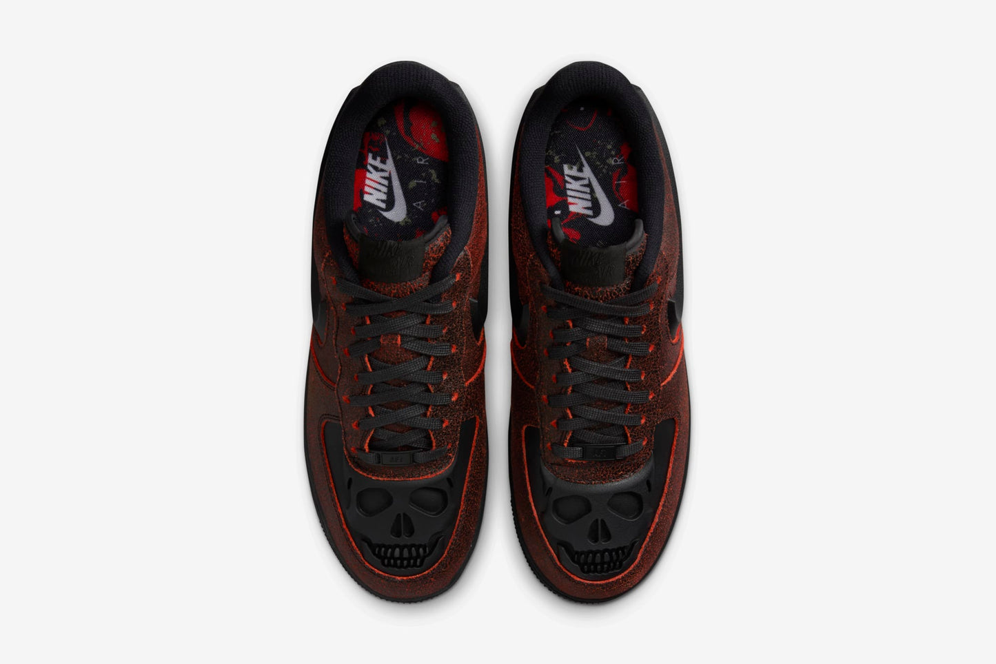 Nike "Air Force 1 Retro HWN QS" M - Black / Black / Crimson