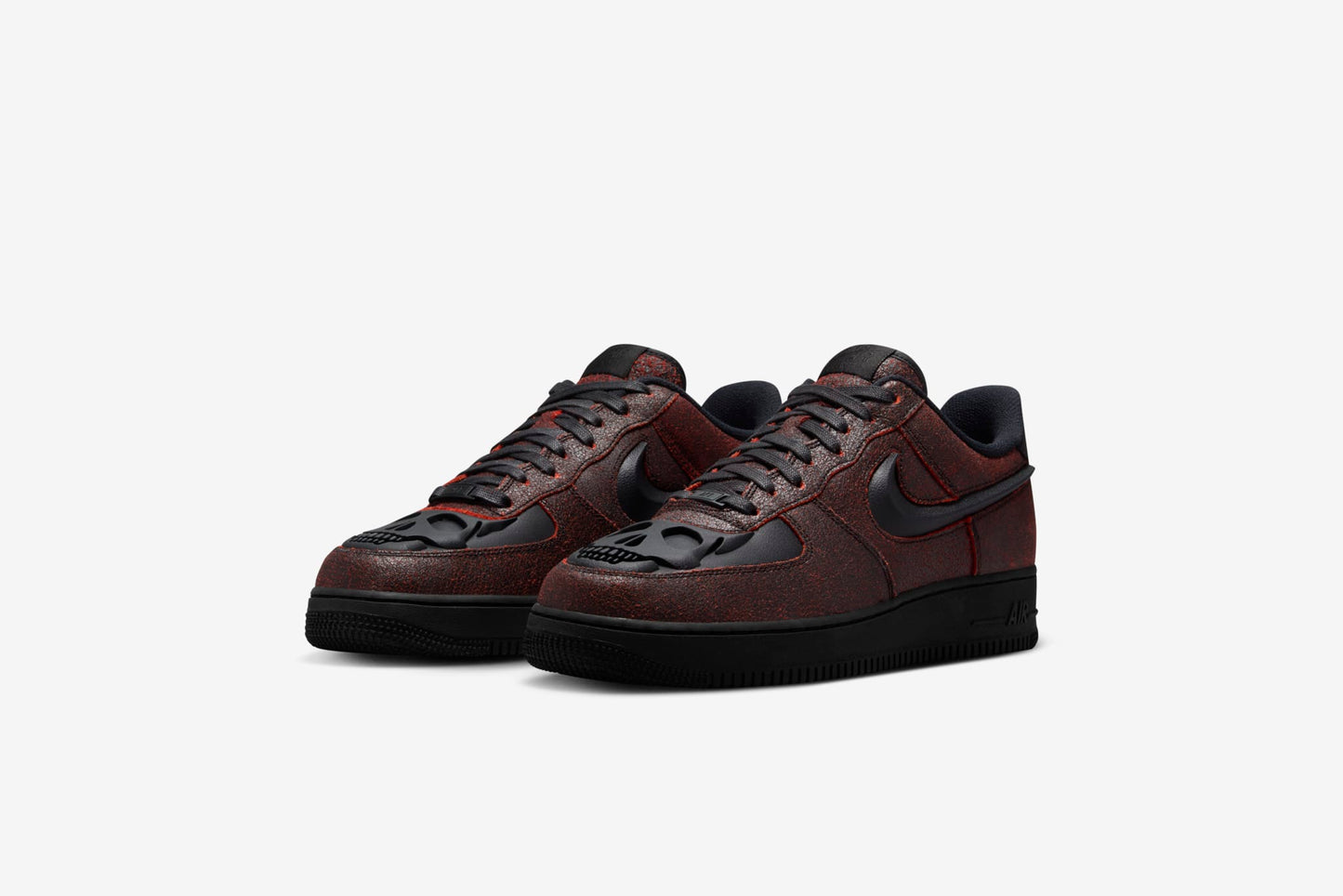 Nike "Air Force 1 Retro HWN QS" M - Black / Black / Crimson