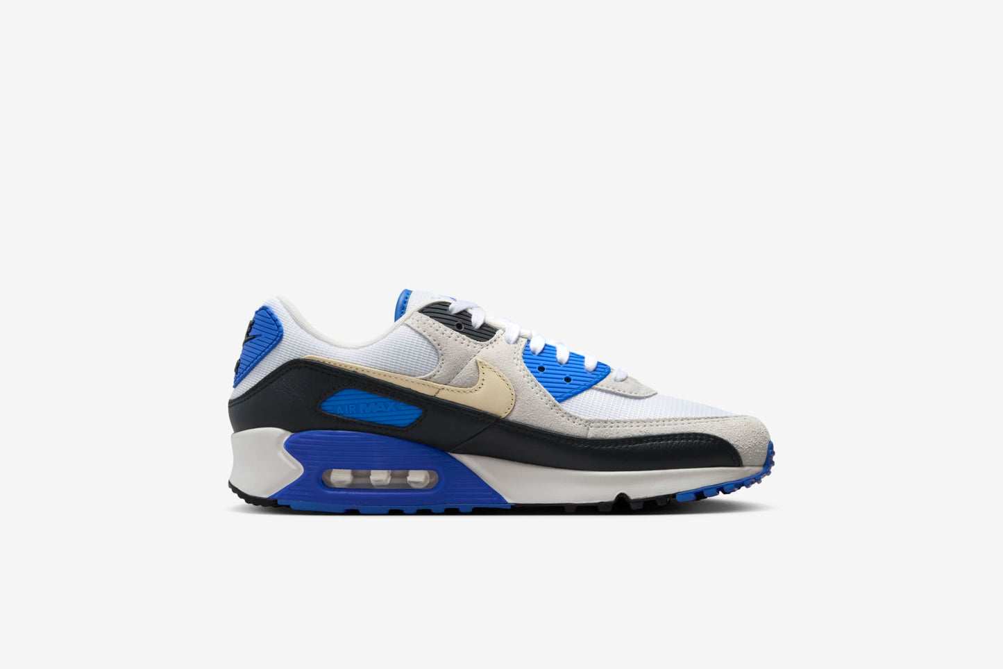 Nike "Air Max 90 PRM" M - White / Khaki-Racer Blue-Black