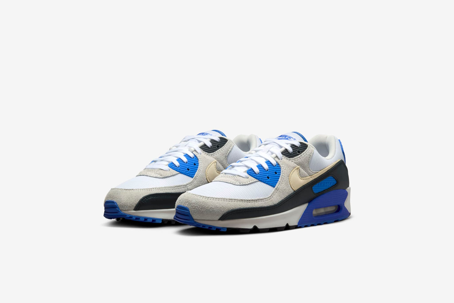 Nike "Air Max 90 PRM" M - White / Khaki-Racer Blue-Black