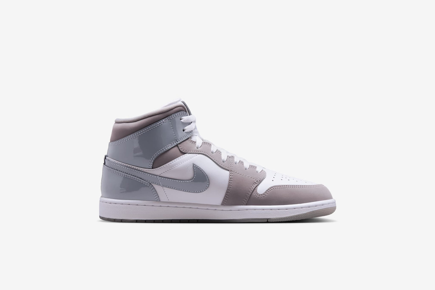 Air Jordan "1 Mid SE" M - White / Medium Grey / Cool Grey
