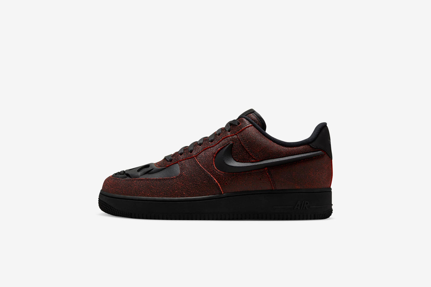 Nike "Air Force 1 Retro HWN QS" M - Black / Black / Crimson