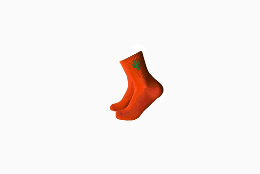 Manor "Campus Socks" - Orange / Green