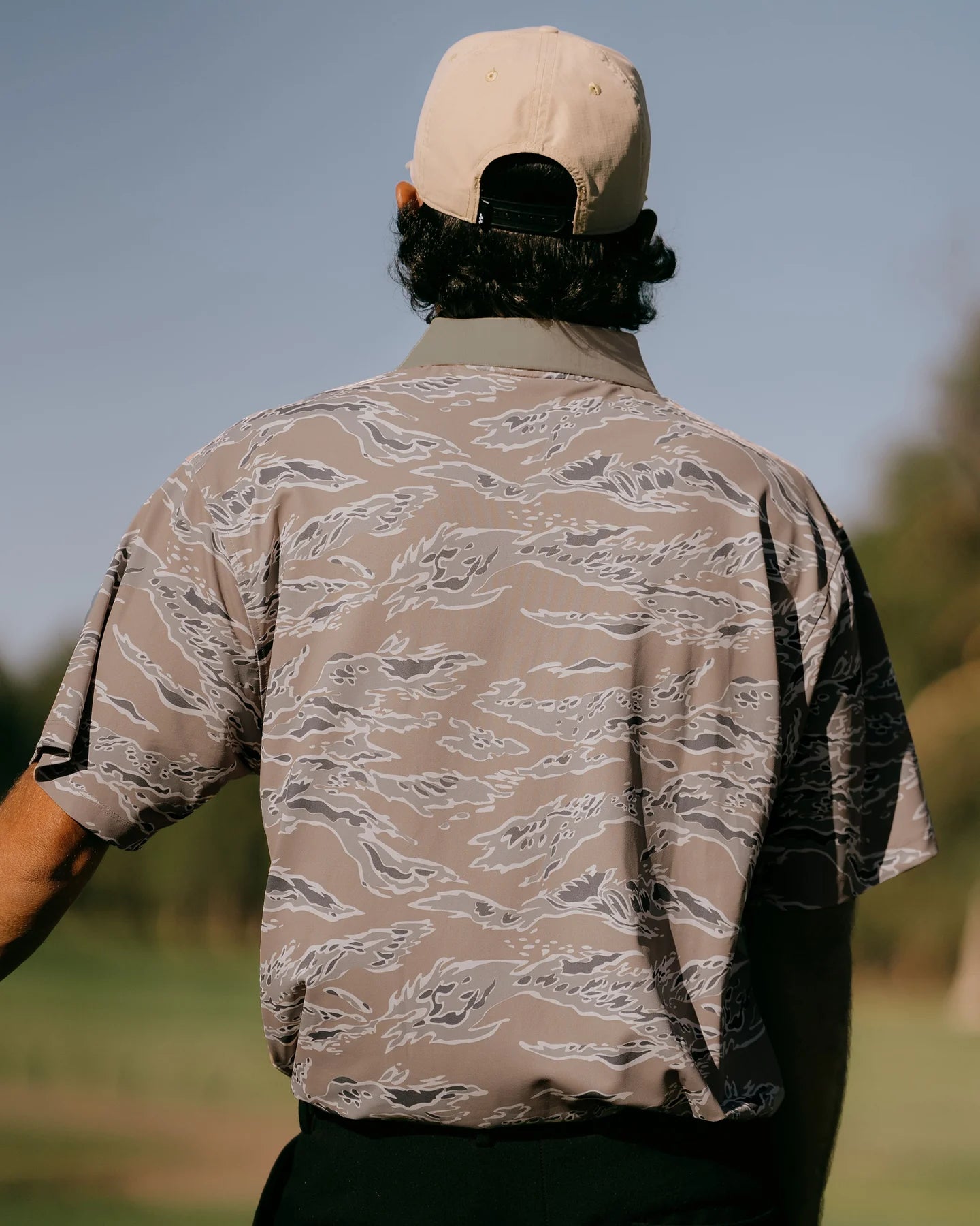 Devereux Golf "Tiger Stripe Polo" M - Tiger Camo