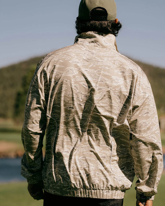 Devereux Golf "Pullover Piped Quarter Zip" M - Camo