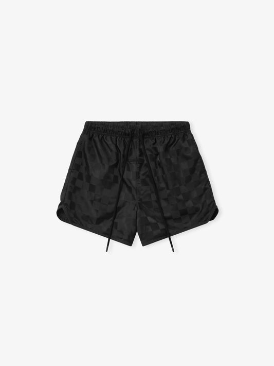 Fear of God Essentials "Checkered Gym Short" Mens - Vintage Black