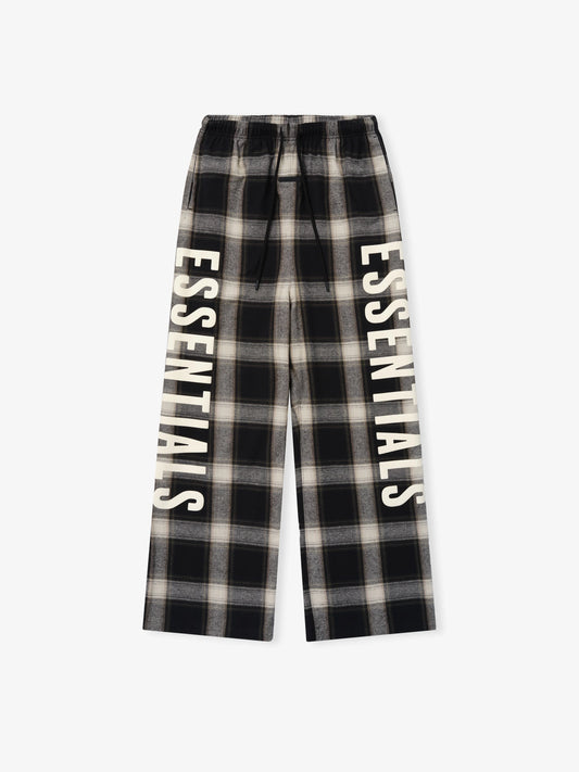 Fear of God Essentials "Lounge Pant" Mens - Iron Grey Plaid