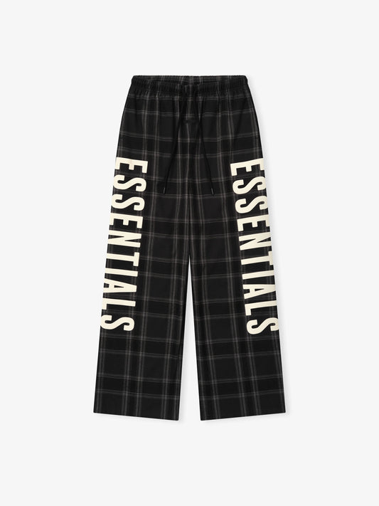 Fear of God Essentials "Lounge Pant" Mens - Iron Grey Plaid