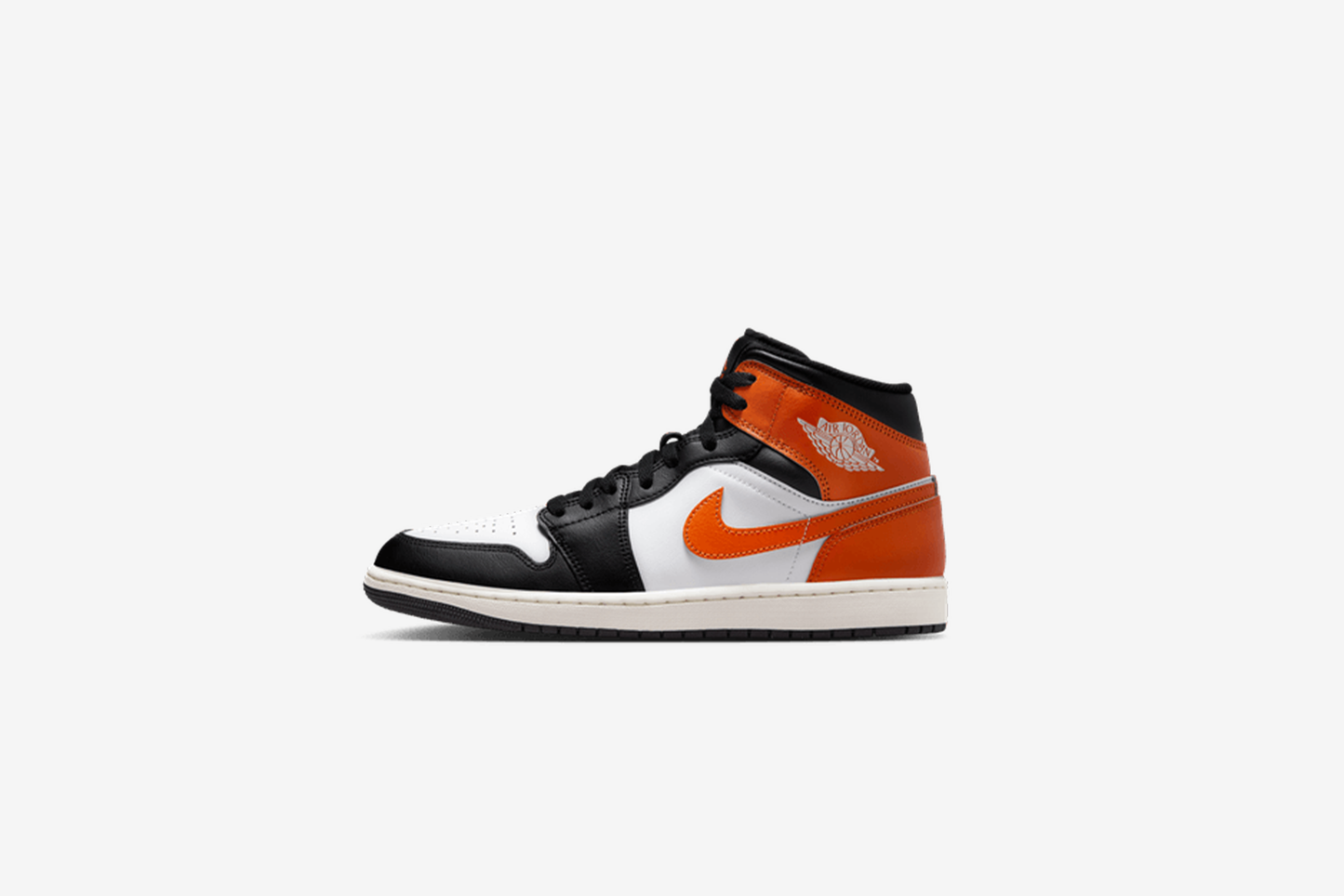 Air Jordan "1 Mid" M - White / Black / Starfish