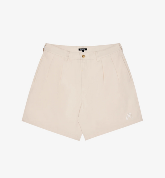 Malbon "Classic Pleated Short" M - Sand