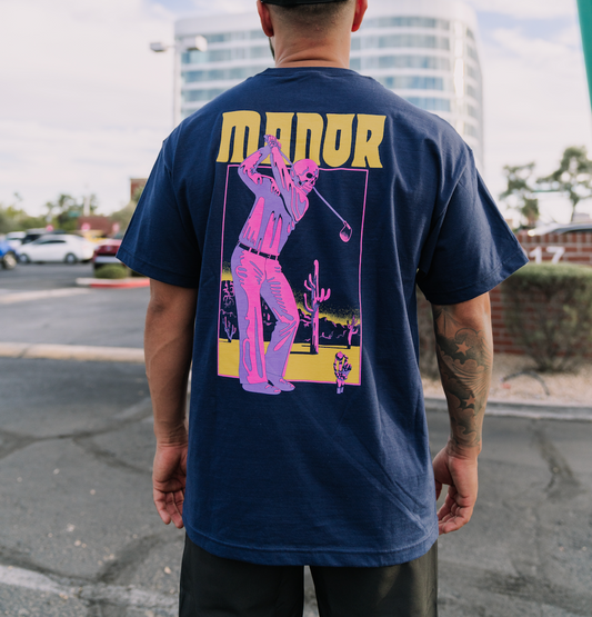 Manor "Ghost Golfer T-Shirt" M - Navy