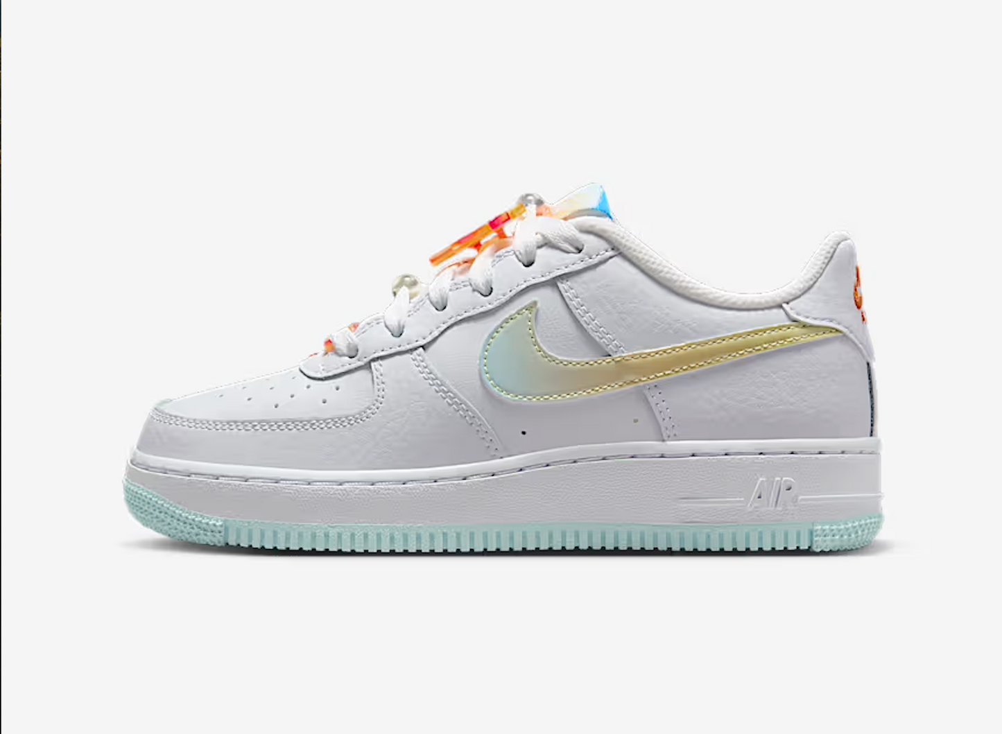 Nike "Air Force 1 LV8" GS - White / Multi Color White