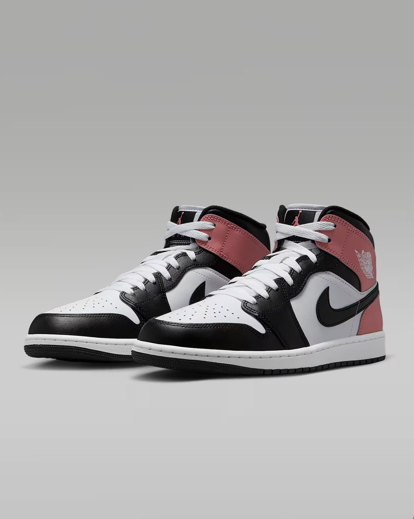 Air Jordan "1 Mid" M - White / Black / Rust Pink
