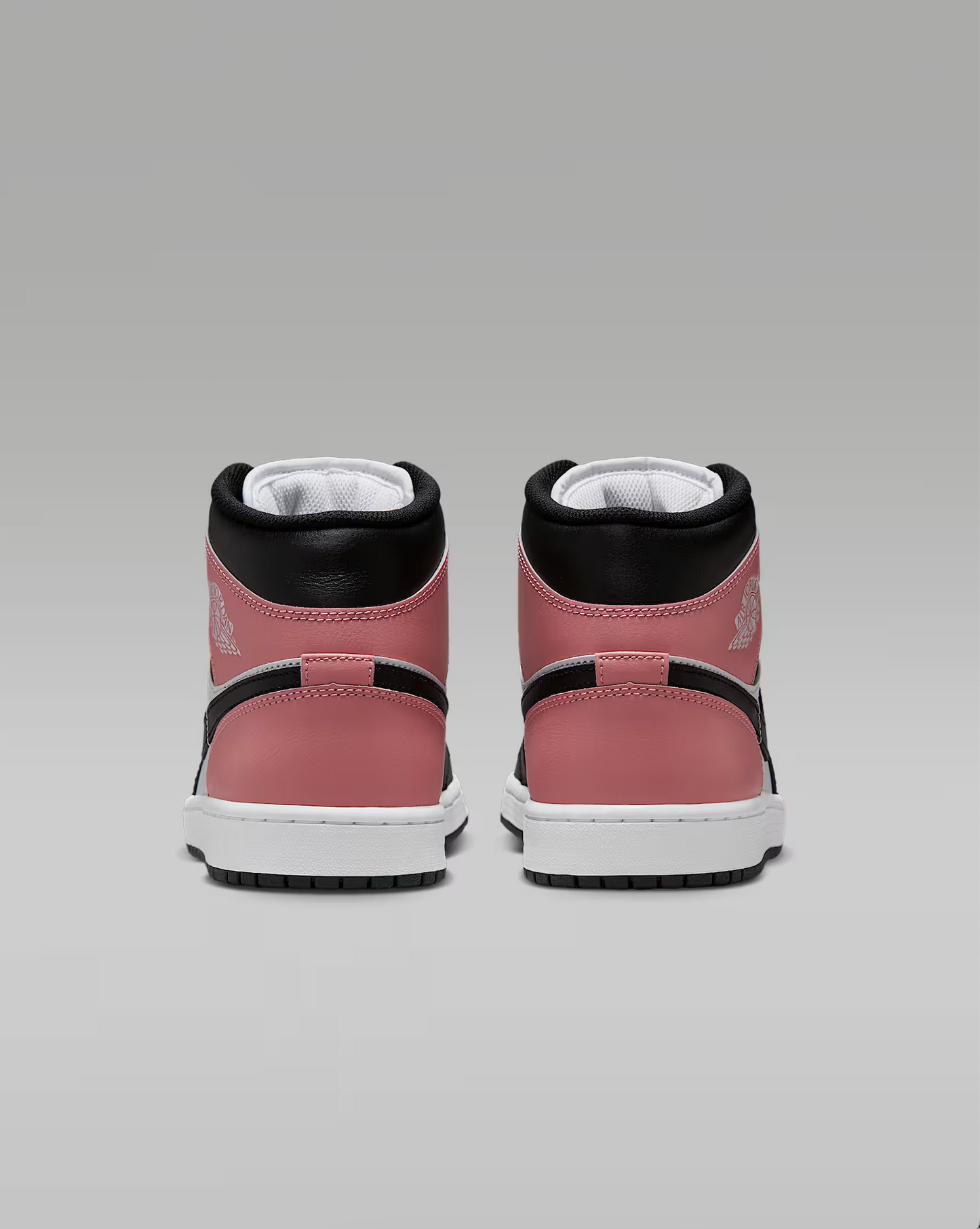 Air Jordan "1 Mid" M - White / Black / Rust Pink