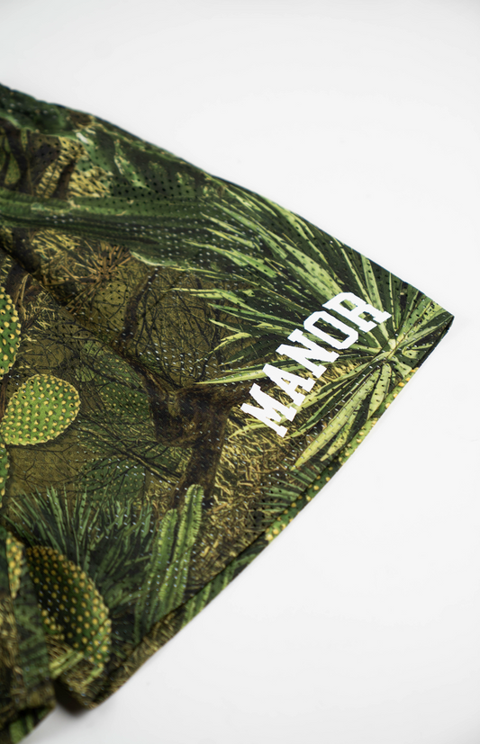 Manor "Cactus Camo Mesh Short" Kids - Multi-Cactus Green