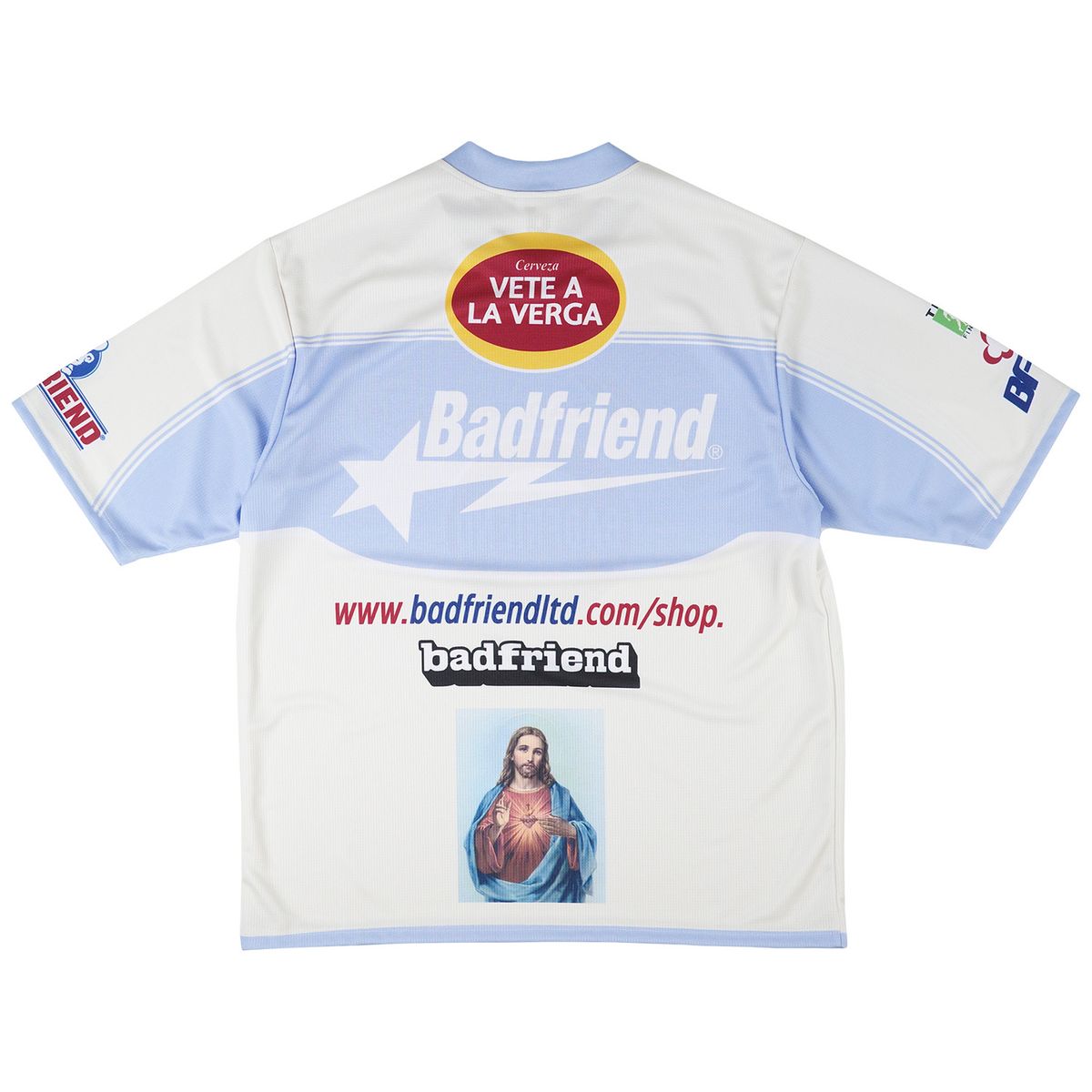 Badfriend "Soccer Jersey" M - Bone / Blue